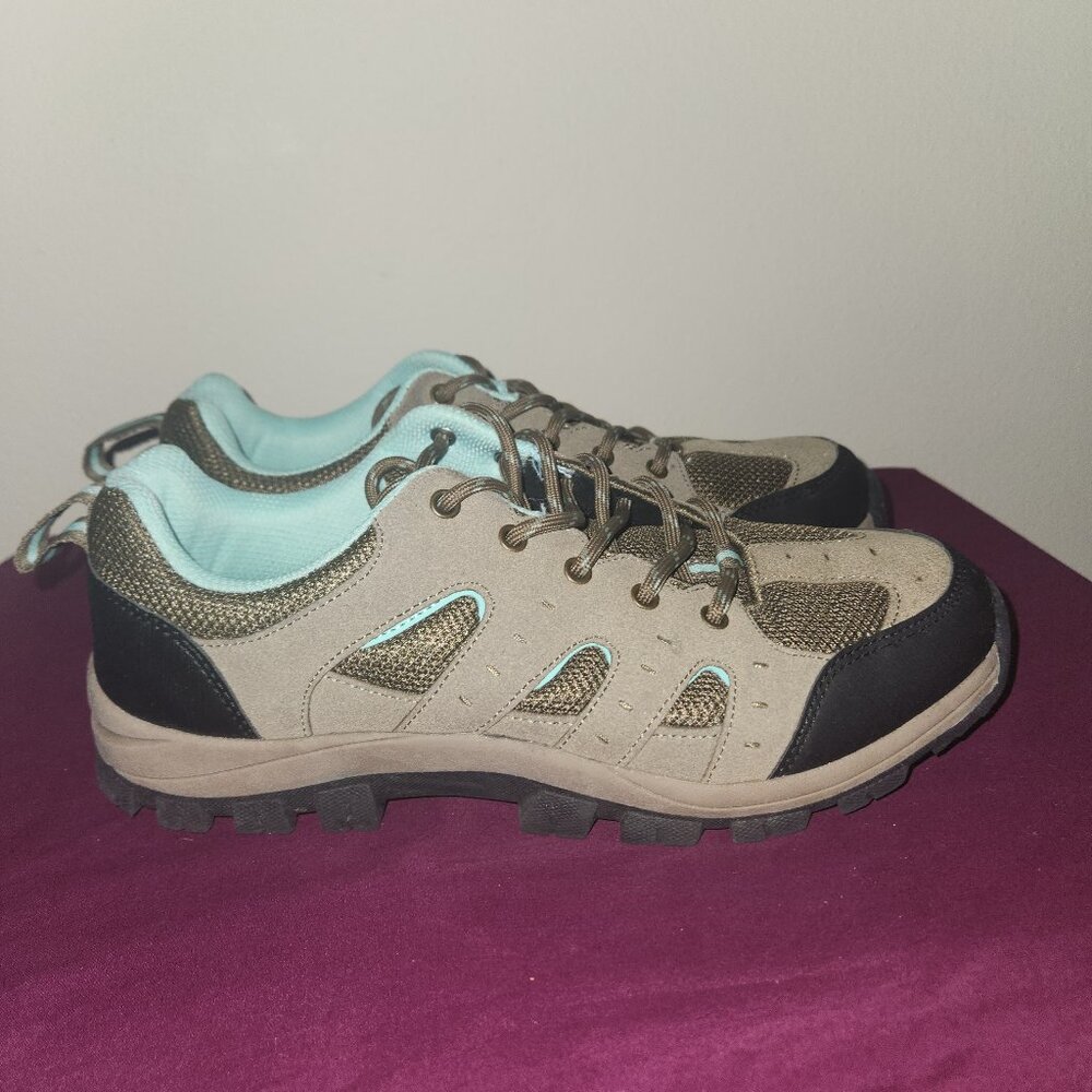 Womens Tan And Light Blue Cushionaire Brig Hiking Boot Size 10 - Picture 7 of 10